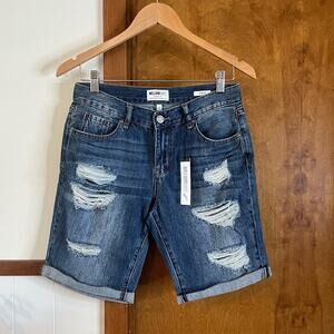 WILLIAM RAST Bermuda Jorts Jean‎ Shorts Distressed Denim 100% Cotton Women's 26